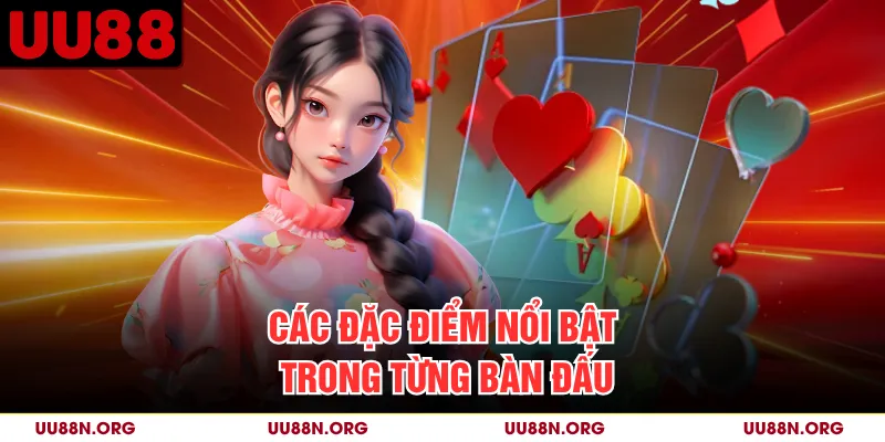 Các đặc điểm nổi bật trong từng bàn đấu