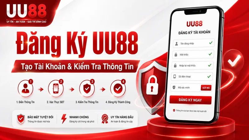 Đăng Ký UU88 – Các Bước Tạo Tài Khoản Và Kiểm Tra Thông Tin