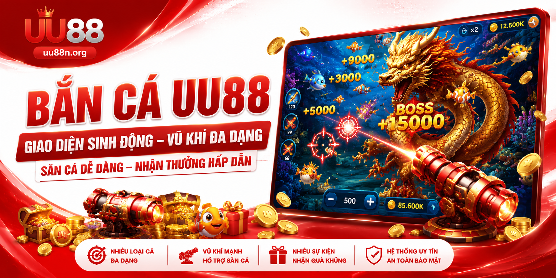 Bắn cá UU88 có những gì