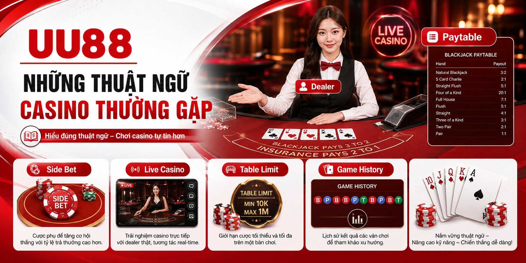 Những thuật ngữ casino thường gặp