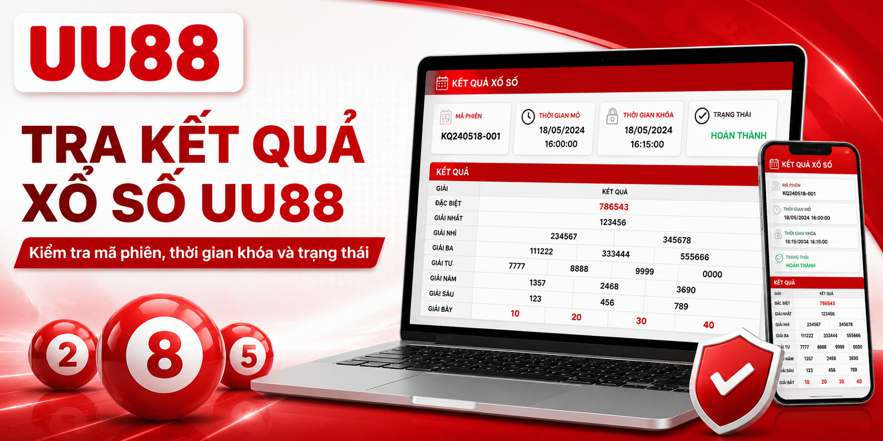 Tra kết quả xổ số UU88